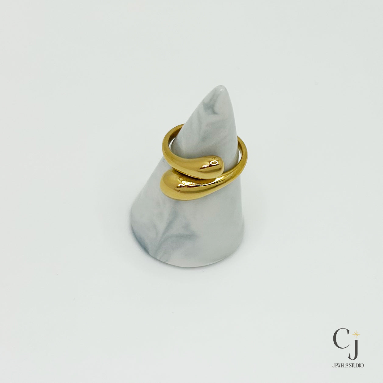 Chunky Gold Ring | Adjustable Gold Ring | CJ Jewels Studio