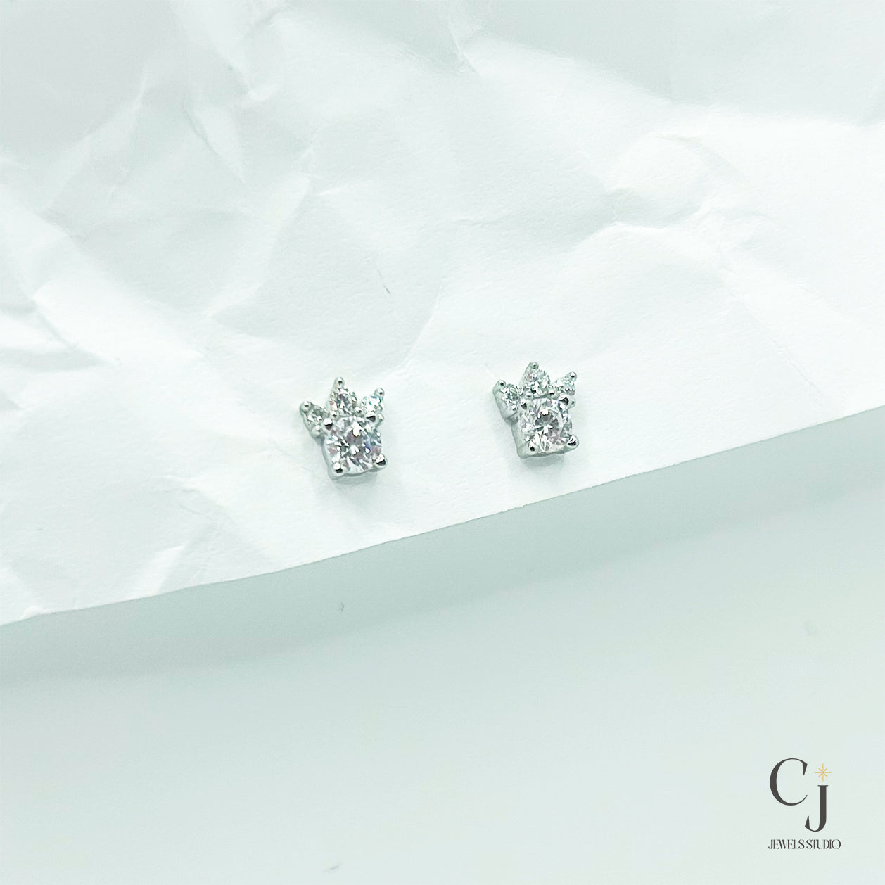 Butterfly Silver Stud Earring | Silver Stud Earring | CJ Jewels Studio