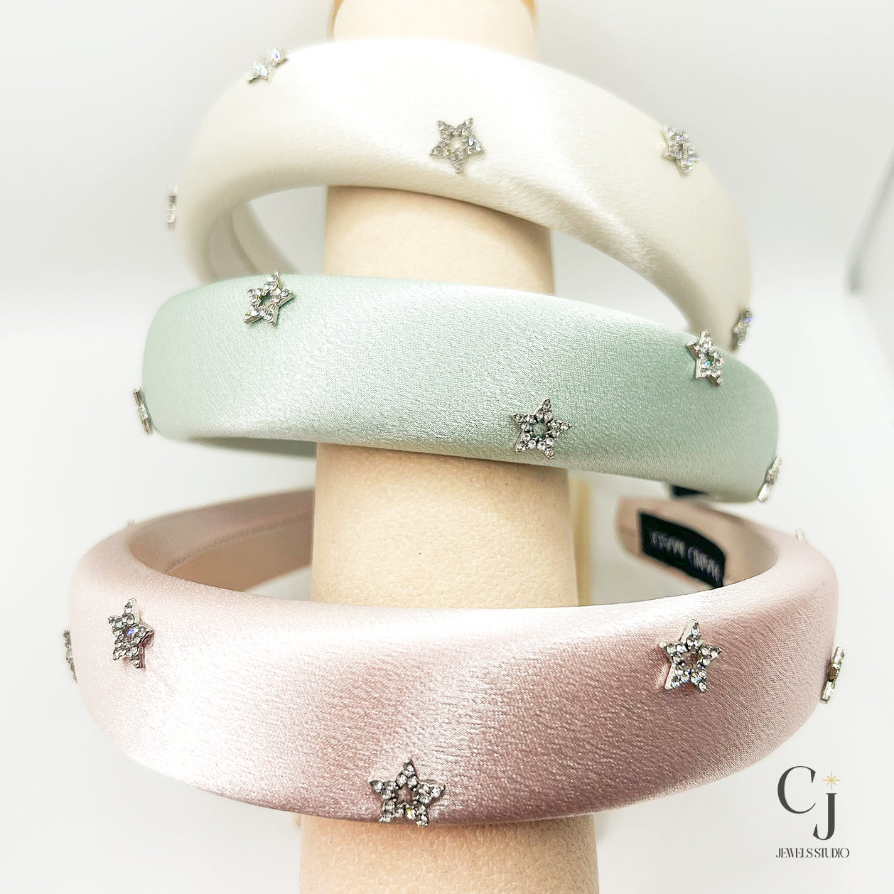 Green Diamanté Star Headband | Green Headband | CJ Jewels Studio