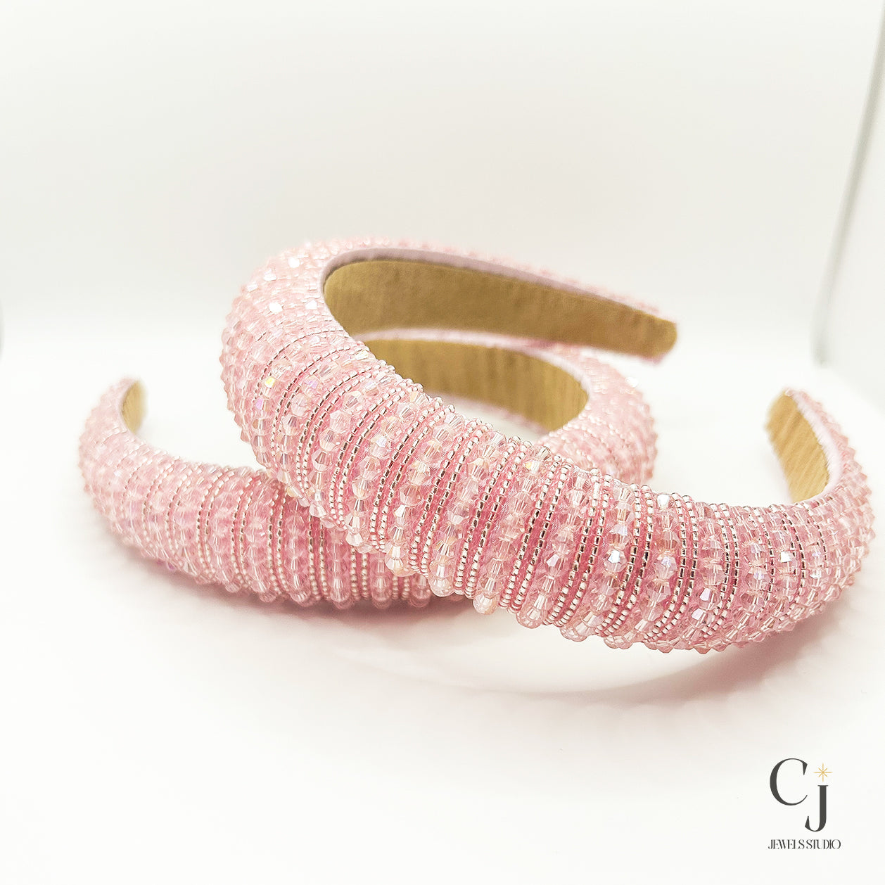 Pink Jewel Headband | Pink Headband | CJ Jewels Studio