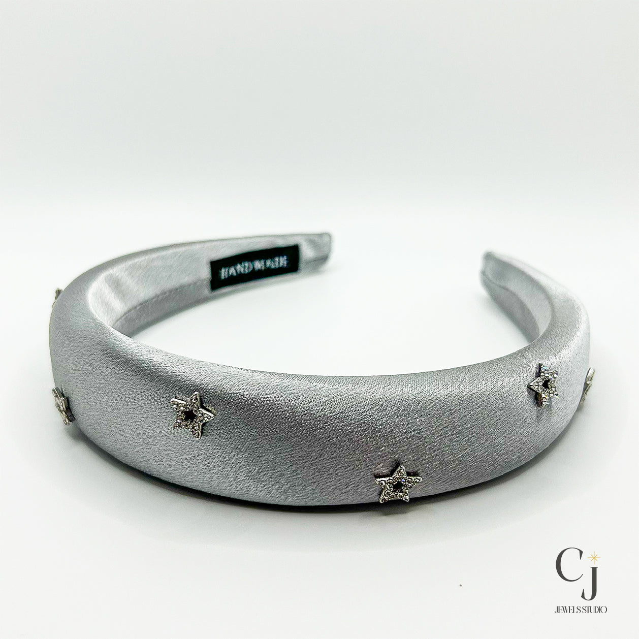 Grey Diamanté Star Headband | Grey Headband | CJ Jewels Studio