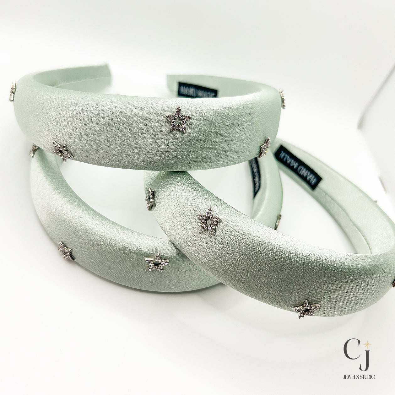 Green Diamanté Star Headband | Green Headband | CJ Jewels Studio