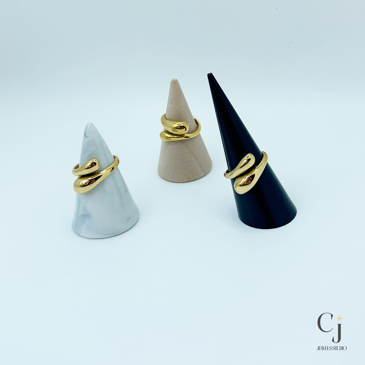 Chunky Gold Ring | Adjustable Gold Ring | CJ Jewels Studio