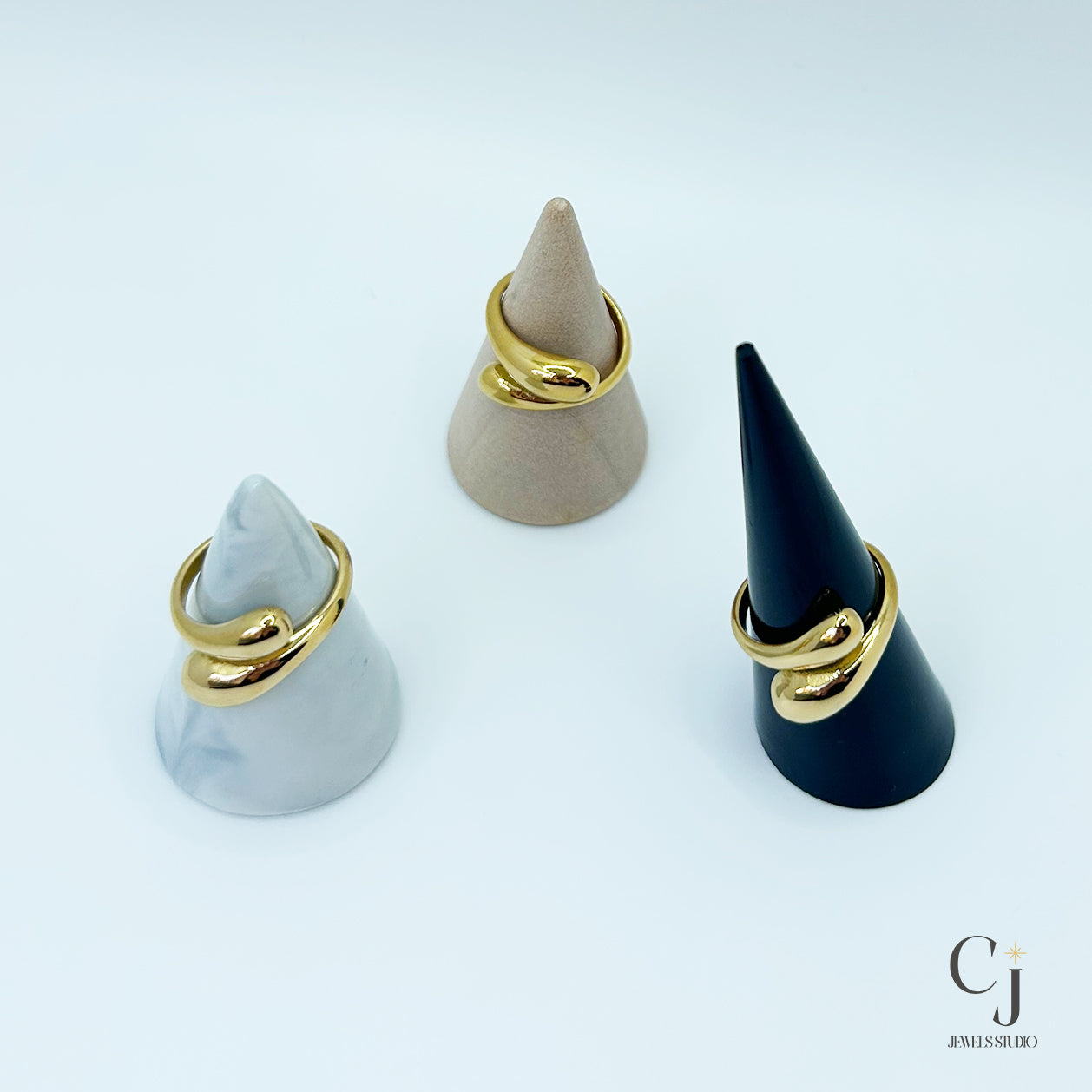 Chunky Gold Ring | Adjustable Gold Ring | CJ Jewels Studio