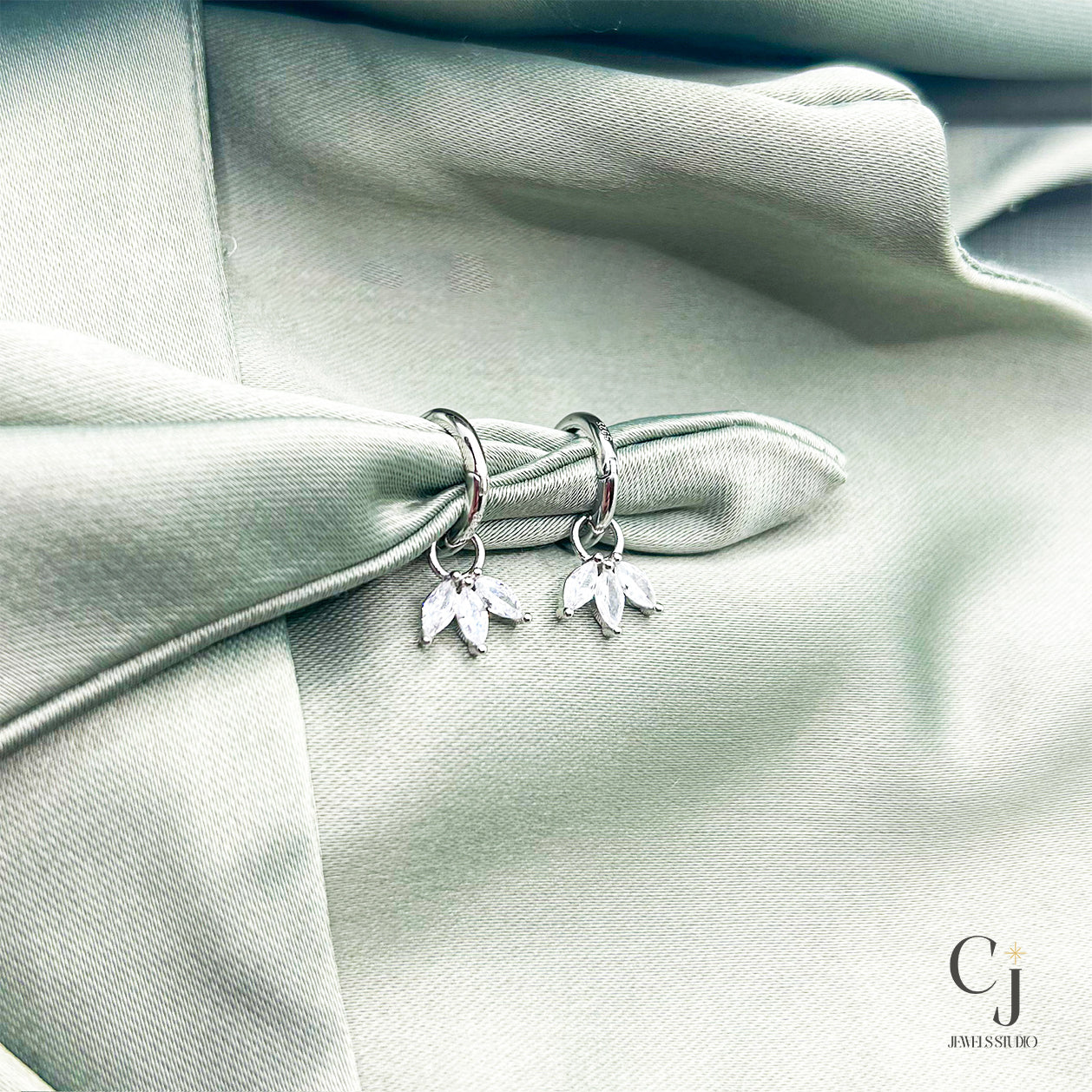 Silver Huggie Hoop Earrings | Silver Earrings | CJ Jewels Studio