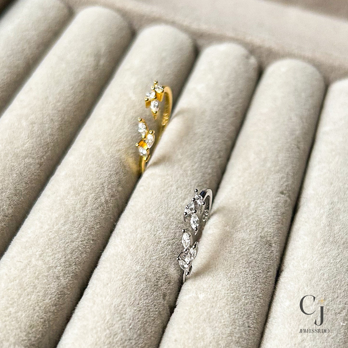 Silver Petal Ring | Petal Ring | CJ Jewels Studio