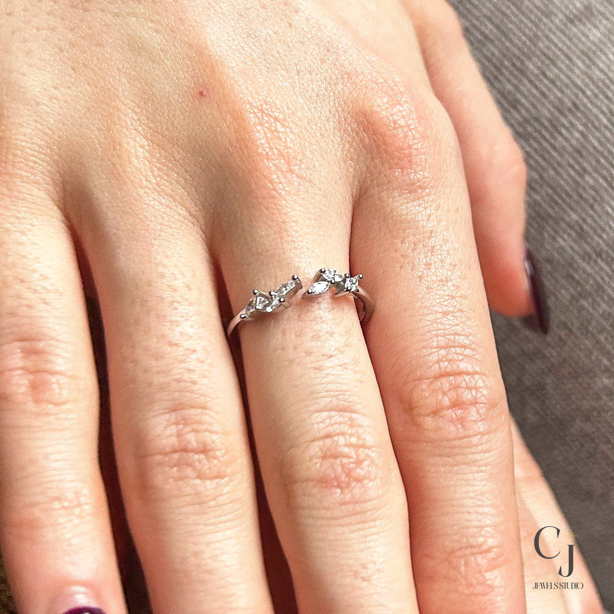 Silver Petal Ring | Petal Ring | CJ Jewels Studio