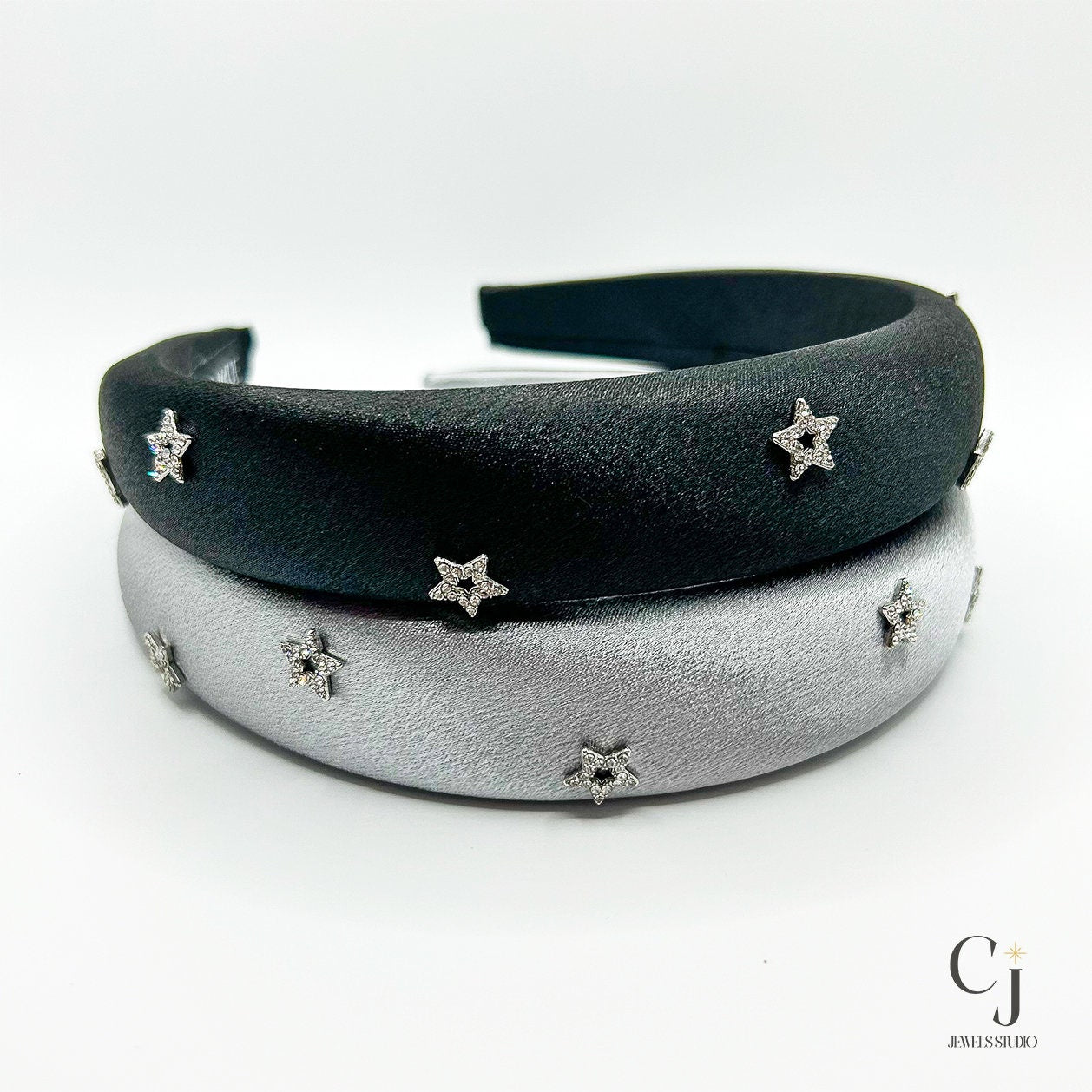 Black Diamanté Star Headband | Diamanté Star Headband|CJ Jewels Studio