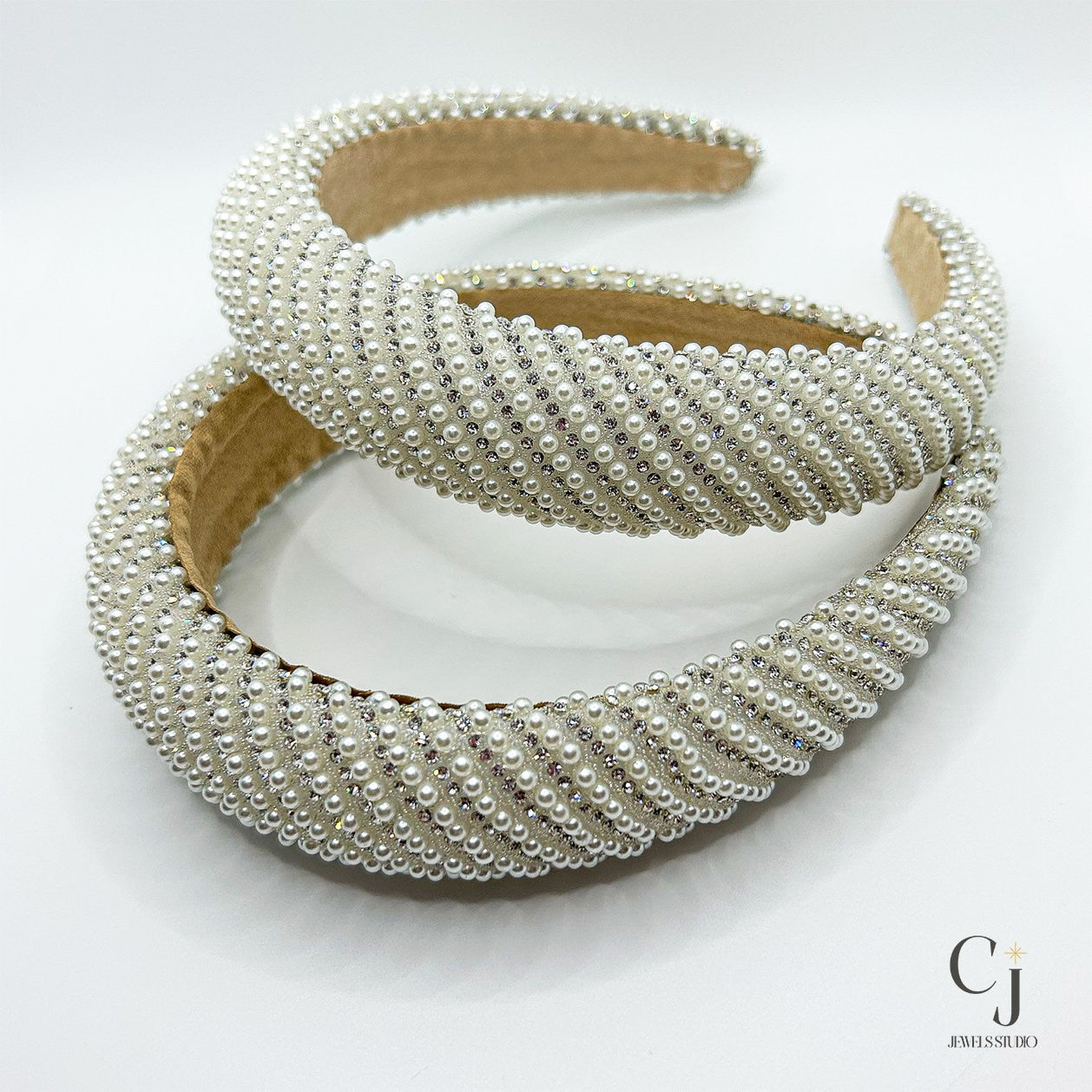 Ladies Pearl Headband | Pearl Headband | CJ Jewels Studio