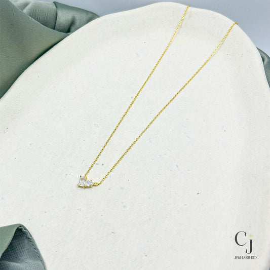 Gold Pendant Necklace | Gold Necklace | CJ Jewels Studio