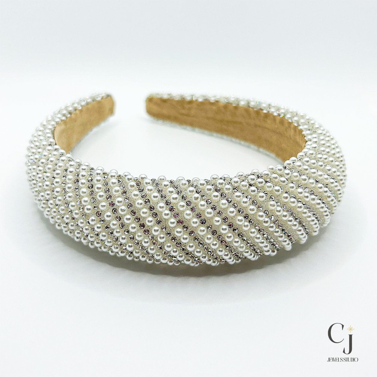 Ladies Pearl Headband | Pearl Headband | CJ Jewels Studio